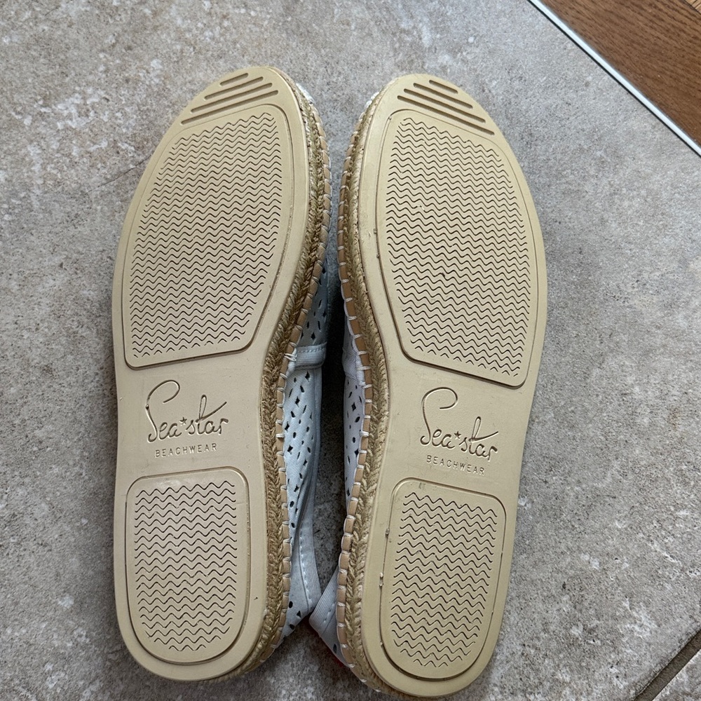 SEA STAR BEACHWEAR Women's Beachcomber Espadrille, White Eyelet - Picture 9 of 10